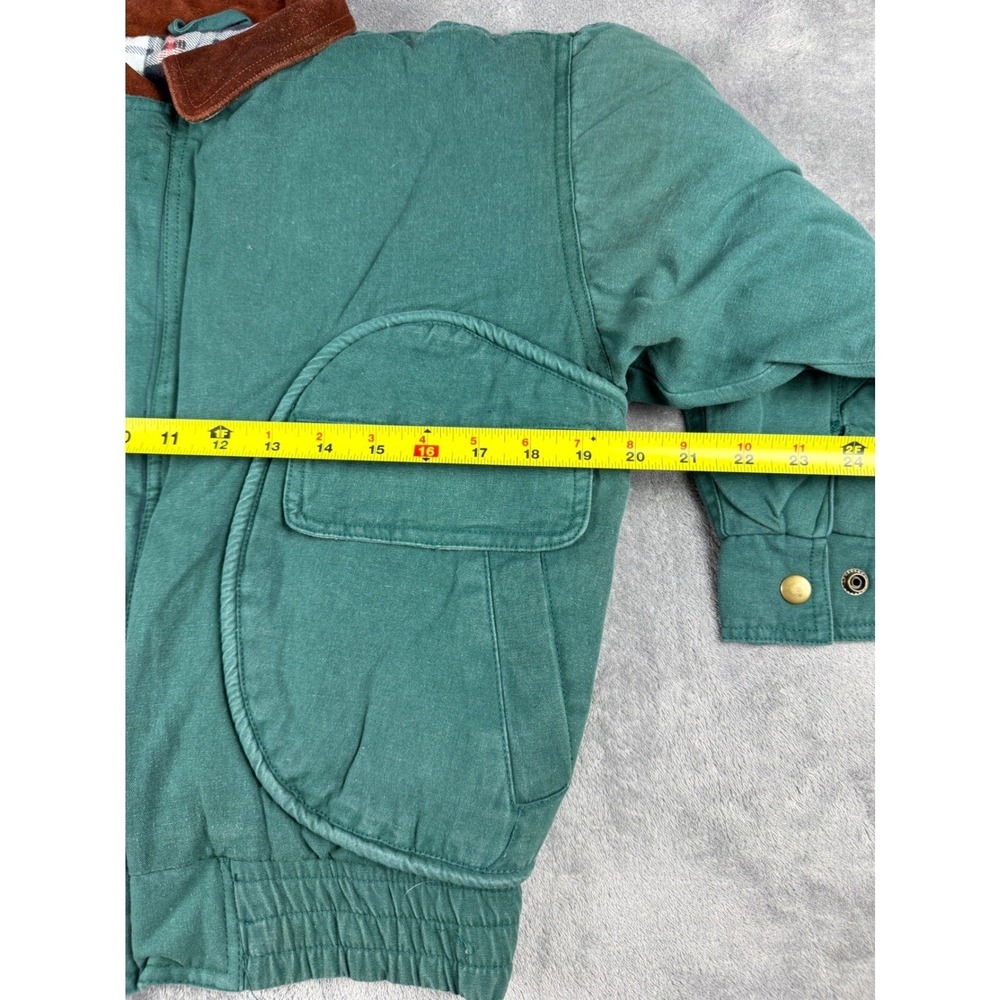 Vintage 90s Backwoods Boys Canvas Jacket Plaid Lined Deadstock NWT Small - Picture 10 of 12